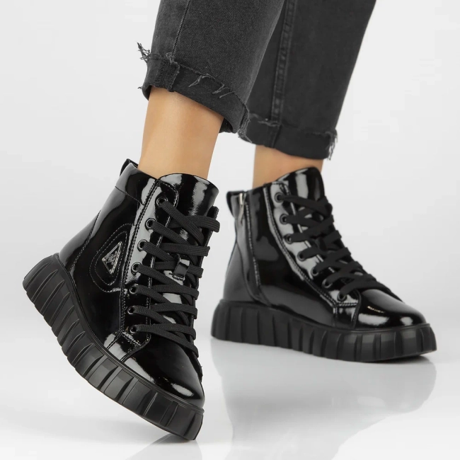 Leather boots Filippo DBT4146/24 BK black