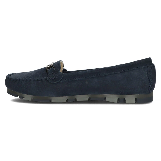 Leather loafers Filippo DP1202/24 NV navy blue