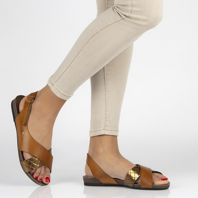 Leather sandals Filippo 40141 brown