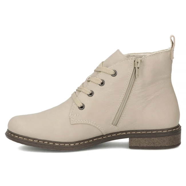 Botki Rieker 71205-62 beżowe