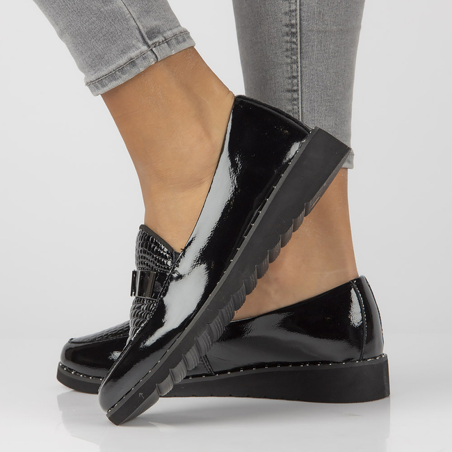 Leather loafers Filippo DP1515/22 BK L black