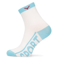 Women's Socks SK00050 white turquoise