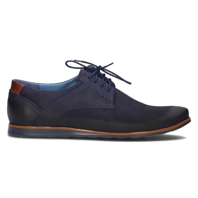 Leather shoes Filippo 1757 navy blue