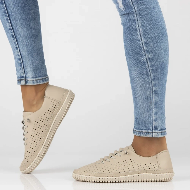 Leather shoes Filippo DP6837/25 BE beige