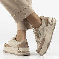 Leather sneakers Filippo DP7116/25 BE Beige