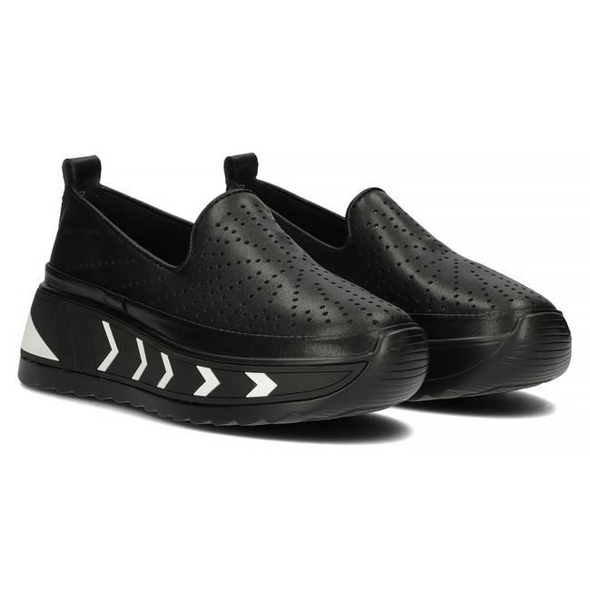 Leather shoes Filippo DP4302/22 BK black