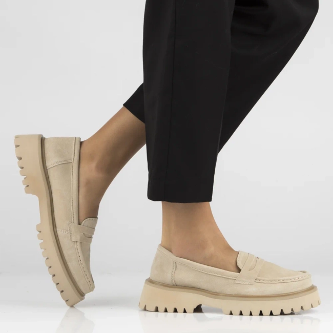 Leather shoes Filippo DP4586/23 BE beige