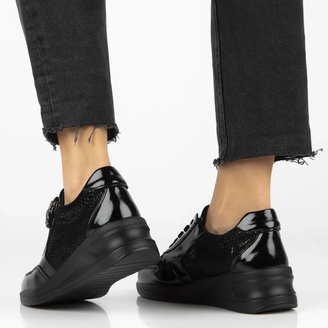 Leather shoes Filippo DP6352/25 BK black