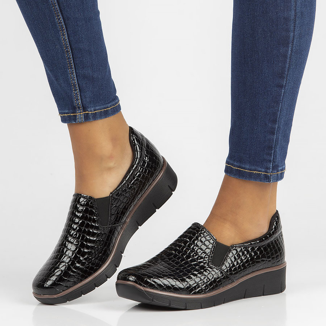 Leather shoes Filippo DP3616/22 BK black