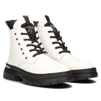 Skórzane trzewiki Filippo DBT3063/21 WH białe