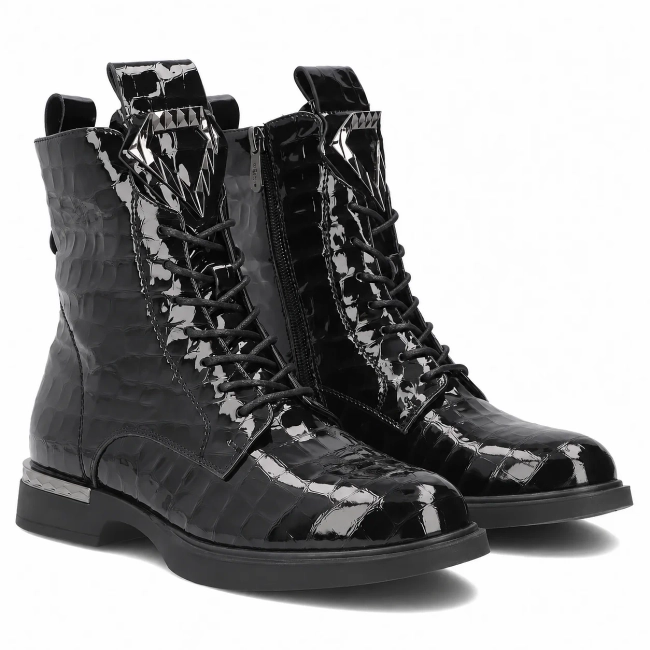Leather ankle boots Filippo DBT8038/26 BK black