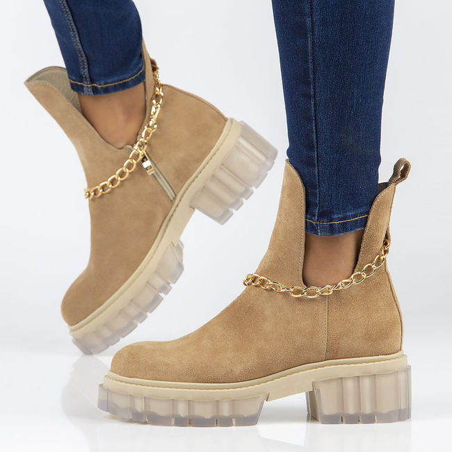 Suede ankle boots Filippo 30065 camel