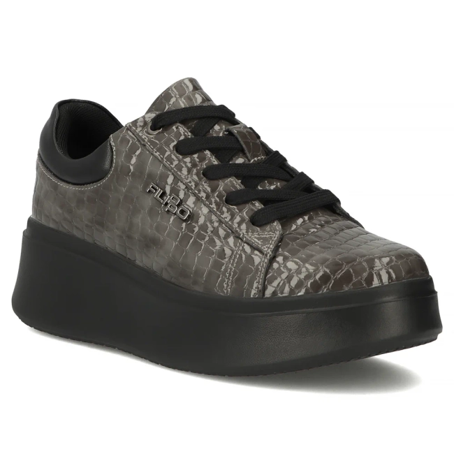 Skórzane sneakersy Filippo DP7412/25 GR CR szare