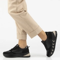 Skórzane sneakersy Filippo DP7176/25 BK czarne