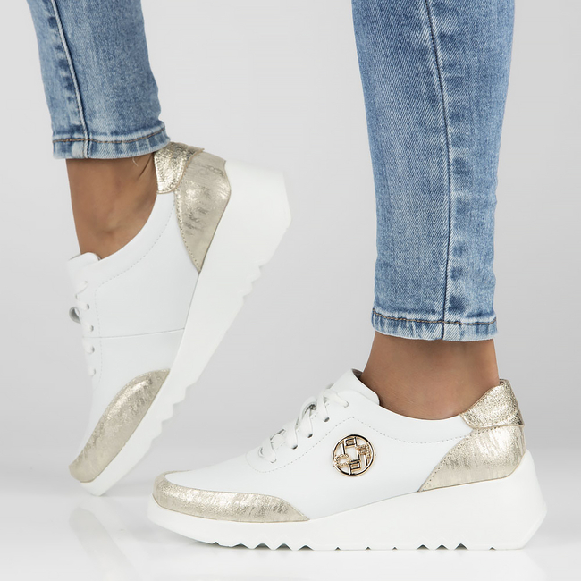 Leather Sneakers Filippo DP4591/23 WH white