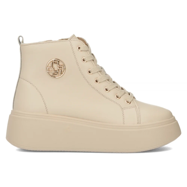 Leather ankle boots DBT6338/24 BE beige