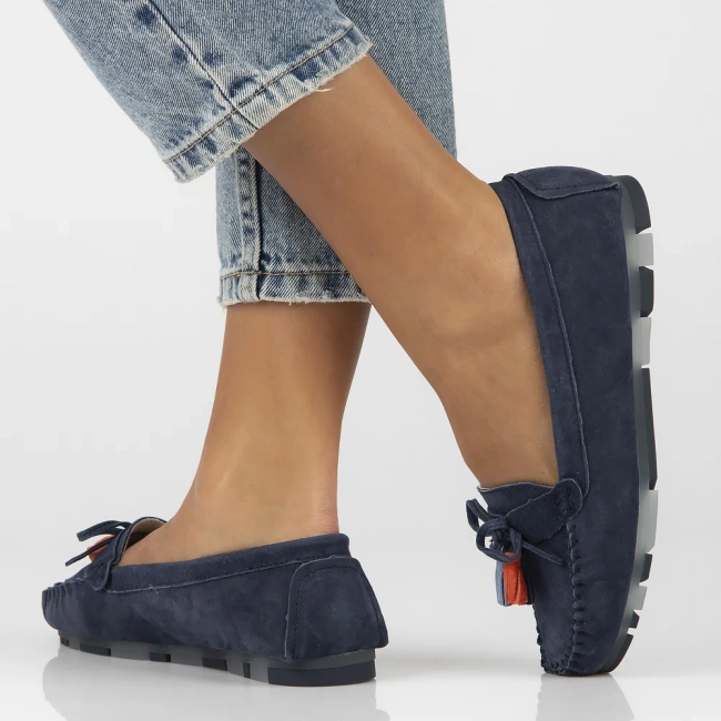 Leather loafers Filippo DP6136/25 NV navy