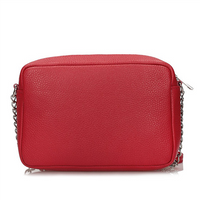 Handbag Toscanio Leather Messenger Bag B6 red