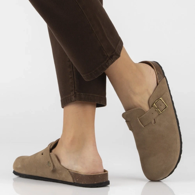Leather flip-flops Filippo DK7918/26 TP taupe