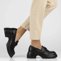 Leather shoes Filippo DP6477/24 BK black