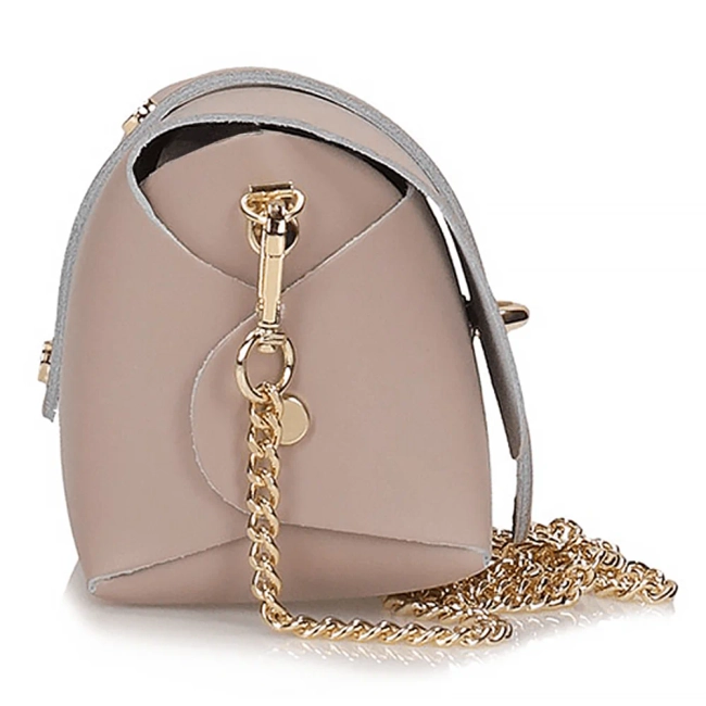 Skórzana torebka Toscanio A32 różowa