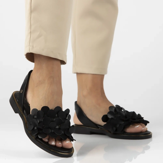 Leather sandals Filippo 40425 black