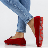 Leather loafers Filippo DP2037/22 RD red