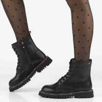 Leather ankle boots Filippo DBT7428/25 BK black