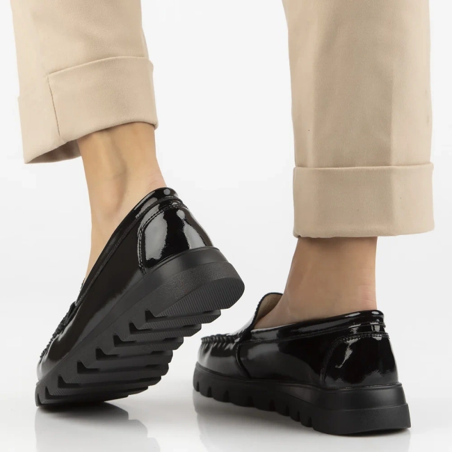 Leather loafers Filippo DP7413/25 BK L black