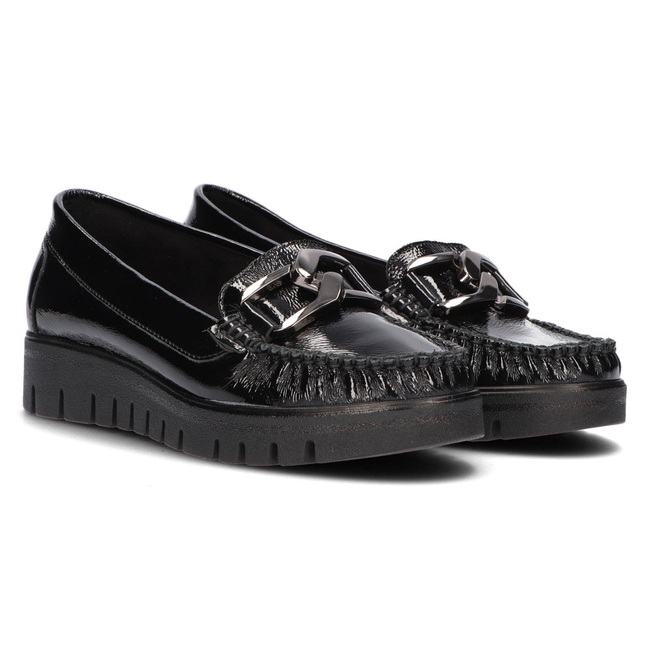 Leather loafers Filippo 10134 black