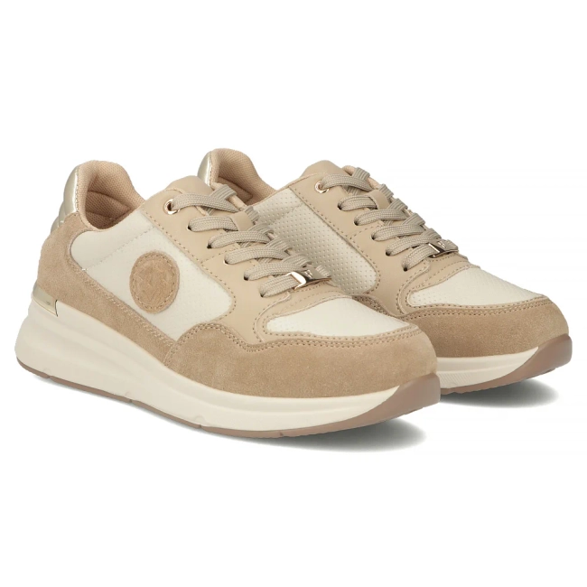 Leather sneakers Filippo DP7106/25 BE beige