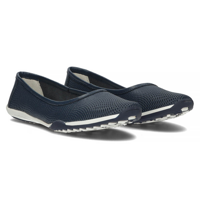 Leather shoes Filippo DP3681/23 NV navy blue
