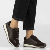 Skórzane sneakersy Filippo DP7979/26 D BR brązowe