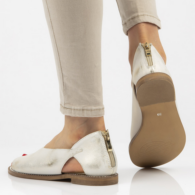 Leather sandals Filippo 178 gold