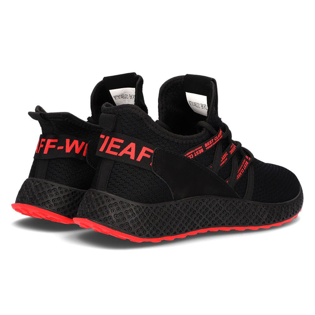 Men's sneakers Filippo MTN1480/22 BK RD black