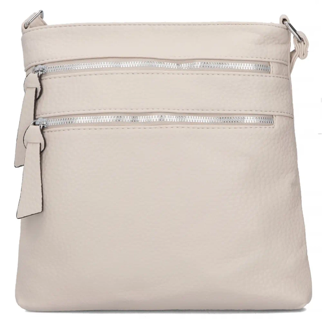 Messenger bag dark beige classic