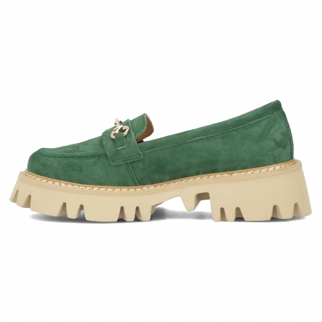 Leather shoes Filippo DP6089/24 GE green