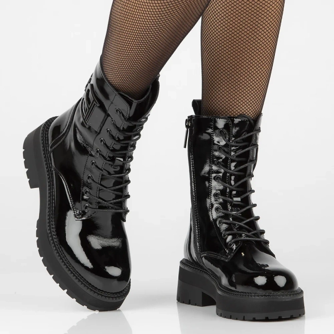 Leather ankle boots Filippo DBT6305/25 BK black