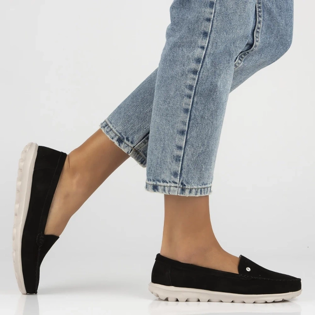 Leather loafers Filippo DP6751/25 BK black