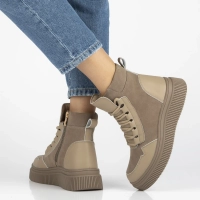 Leather ankle boots Filippo DBT7270/25 BE beige