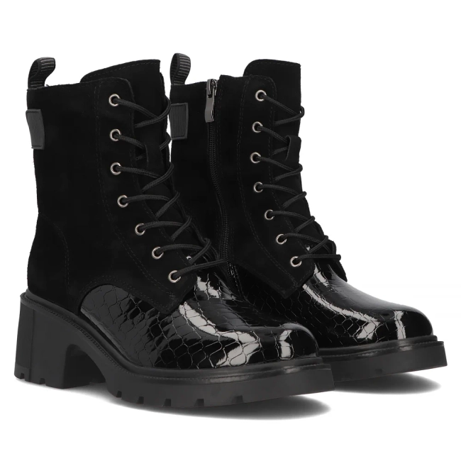 Leather ankle boots Filippo DBT6390/24 BK black