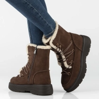 Leather platform ankle boots Filippo DBT8314/26 D BR brown