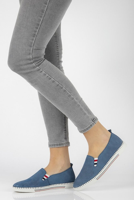 Leather shoes FILIPPO DP1272/21 BL blue