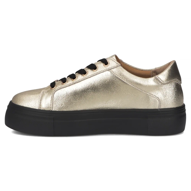 Leather sneakers Filippo DP6850/25 GO gold