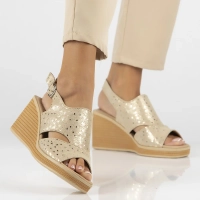 Leather sandals Filippo DS6010/24 GO gold