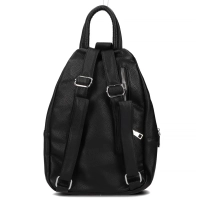 Black backpack street luxe
