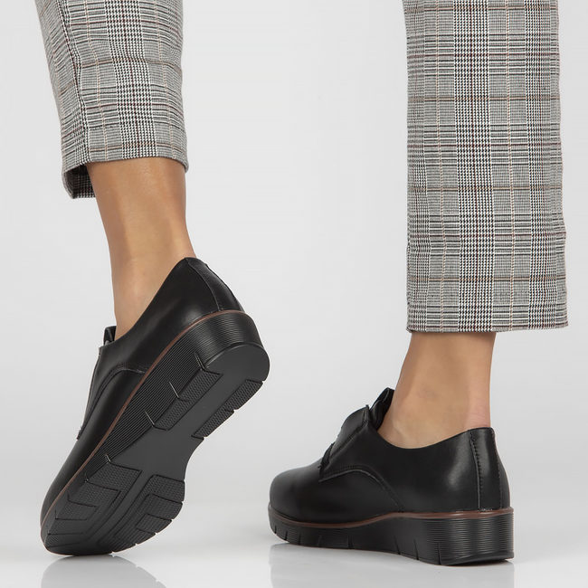 Leather shoes Filippo DP4137/22 BK black