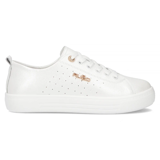 Skórzane sneakersy Filippo DP7052/25 WH białe