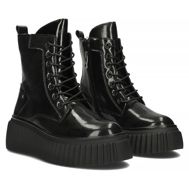 Leather boots Filippo DBT3960/22 BK black