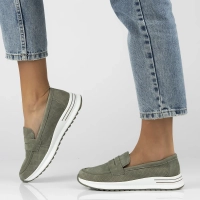 Leather shoes Filippo DP6750/25 GE green